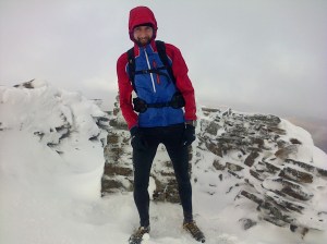 Bracing against high winds during early season training